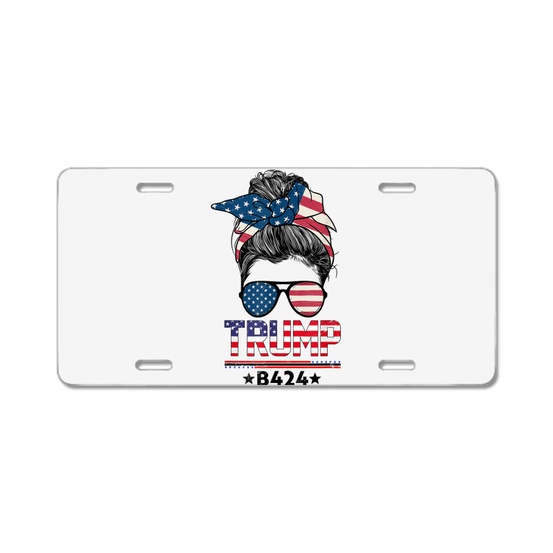 Trump B424 Before 2024 Trump Before 2024 Us Flag T Shirt License Plate ...