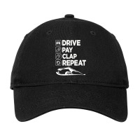 Drive Pay Clap Repeat   Swimming Swim Dad T Shirt Adjustable Cap | Artistshot