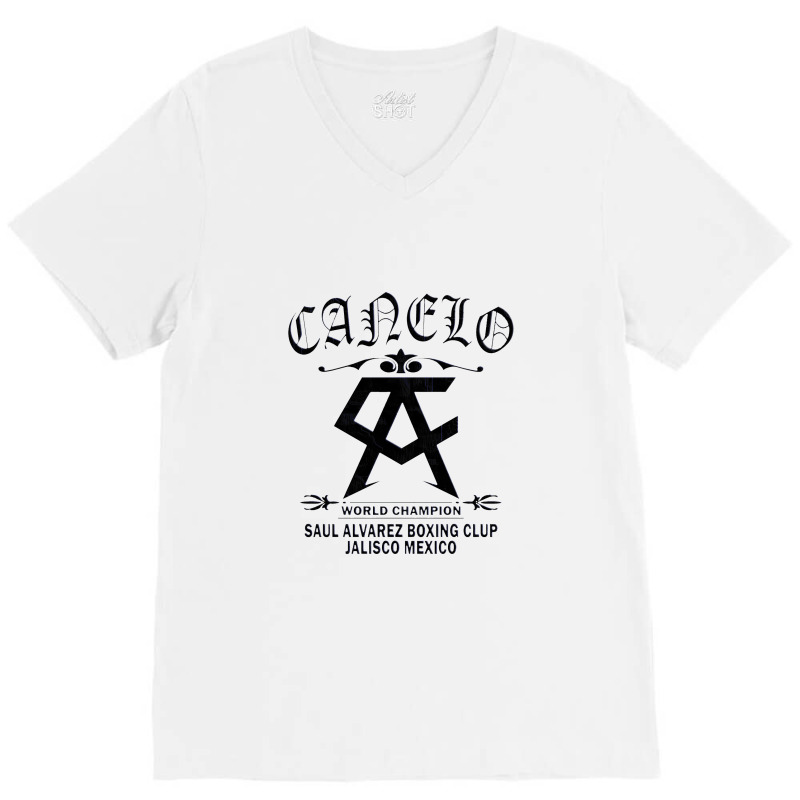 Canelo Alvarez Abstrac V-neck Tee | Artistshot