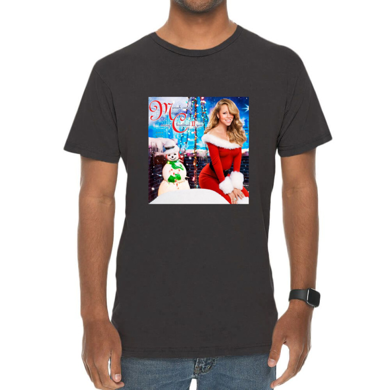 Mariah Carey Merry Christmas Vintage T-Shirt by apolitery | Artistshot