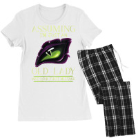 Womens Assuming I'm Just An Old Lady Was Your First Mistake Dragon V N Women's Pajamas Set | Artistshot