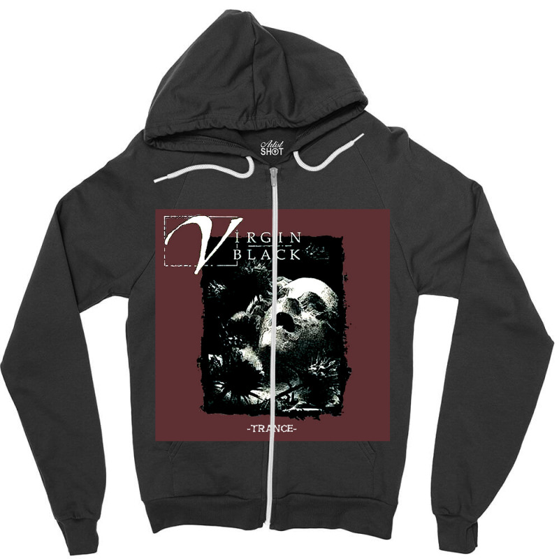 Virgin Black Zipper Hoodie by gabrel950115 | Artistshot