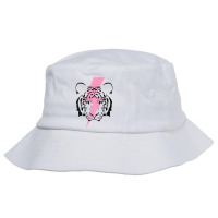 Tiger And Hot Pink Lightning Bolt T Shirt Bucket Hat | Artistshot