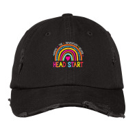 Head Start Rainbow Headstart Teacher First Day Of School T Shirt Vintage Cap | Artistshot