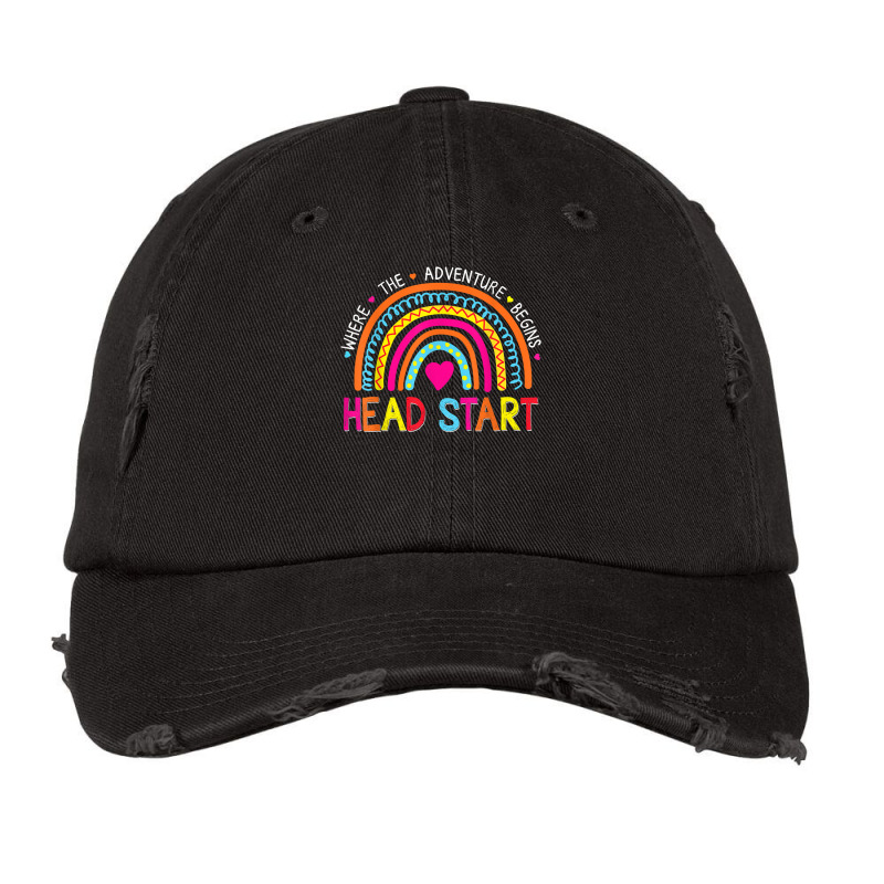 Head Start Rainbow Headstart Teacher First Day Of School T Shirt Vintage Cap by donatoherrigpwj | Artistshot