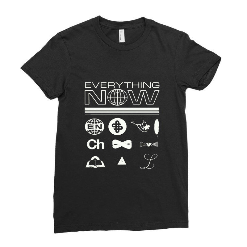 Arcade Fire Everything Now Ladies Fitted T-Shirt by kirakirakarakasa | Artistshot