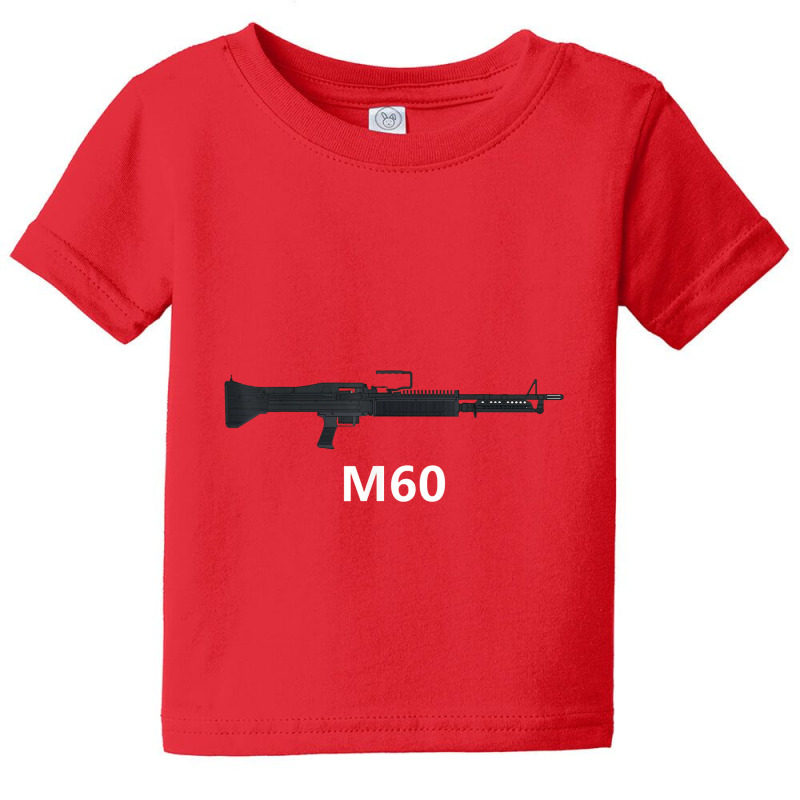 M60 Machine Gun Firearms American Military Vietnam Veteran Baby Tee by celanasubek | Artistshot