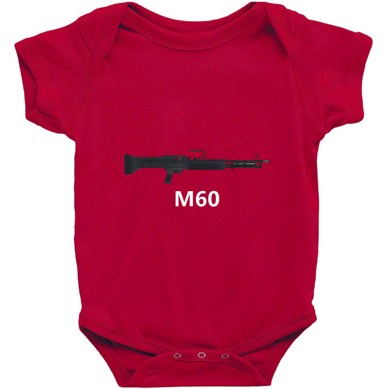 M60 Machine Gun Firearms American Military Vietnam Veteran Baby Bodysuit by celanasubek | Artistshot