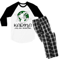 Karma Comes And Goes Men's 3/4 Sleeve Pajama Set | Artistshot