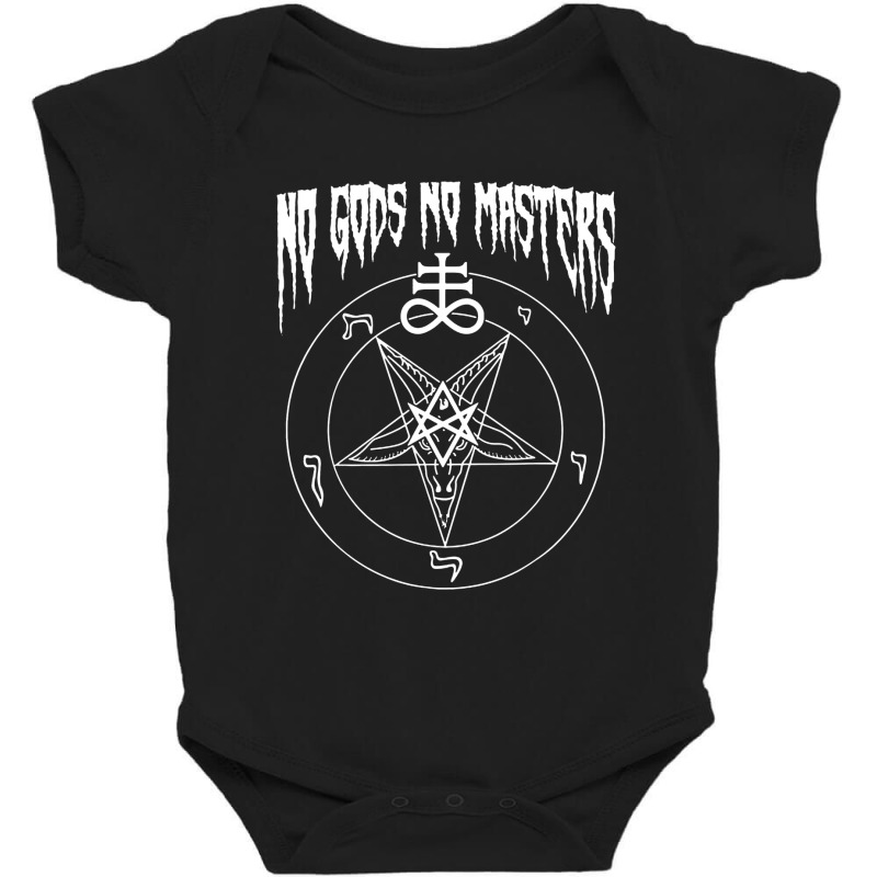 No Gods No Masters Satanic Devil Baby Bodysuit by Agus w | Artistshot