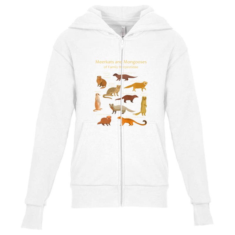 Meerkat And Mongoose Species Premium Youth Zipper Hoodie by celanasubek | Artistshot