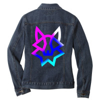 Saitama V2 To The Moon Ladies Denim Jacket | Artistshot