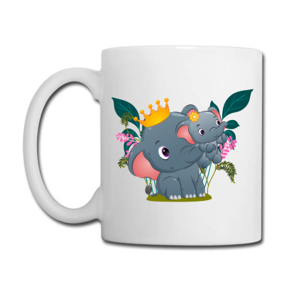 Beautiful Queen Of The Elephant Is Lifting Her Coffee Mug Designed By Roger