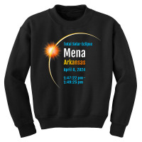 Mena Arkansas Ar Total Solar Eclipse 2024  1  T Shirt Youth Sweatshirt | Artistshot