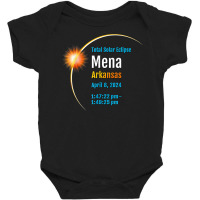 Mena Arkansas Ar Total Solar Eclipse 2024  1  T Shirt Baby Bodysuit | Artistshot