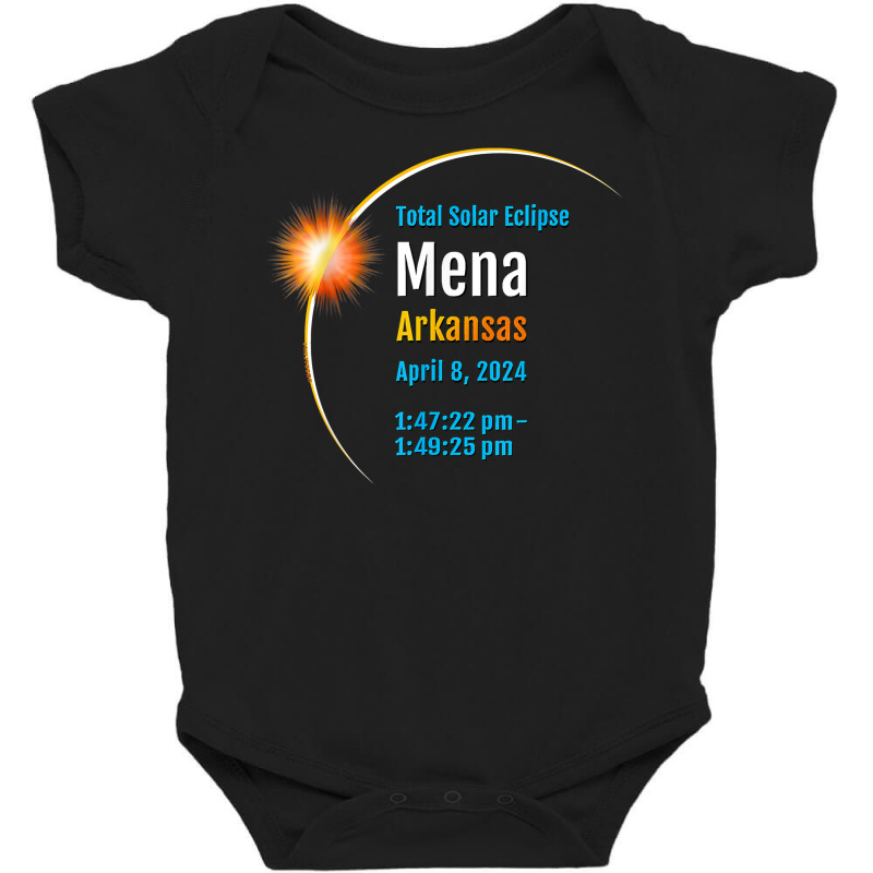 Mena Arkansas Ar Total Solar Eclipse 2024  1  T Shirt Baby Bodysuit by donatoherrigpwj | Artistshot