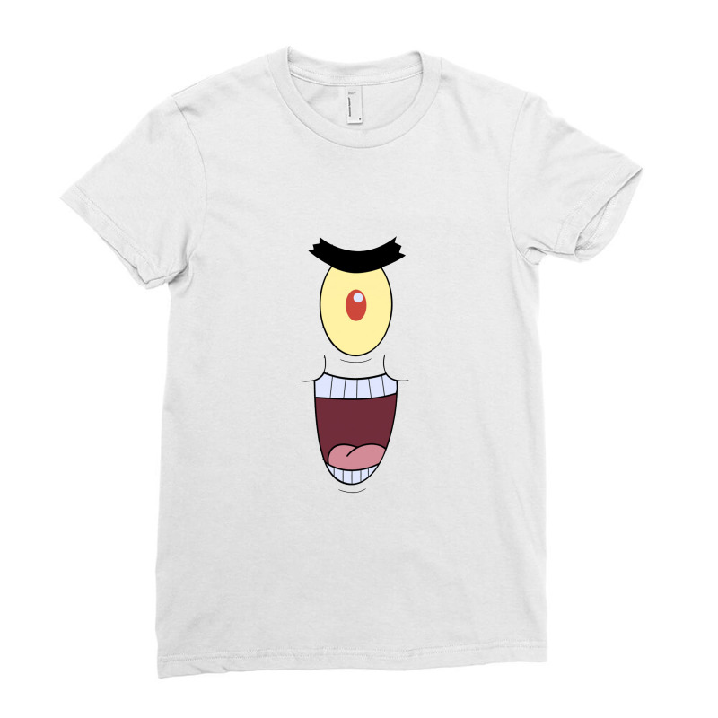 Grin Plankton Ladies Fitted T-Shirt by kerenajun | Artistshot