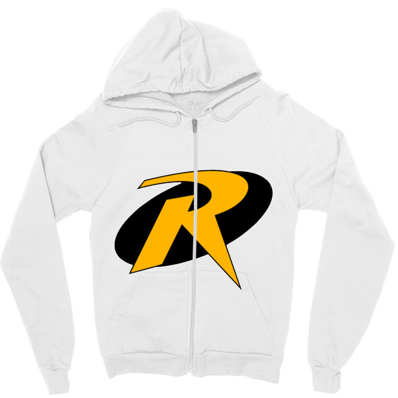 Robin Yellow Zipper Hoodie by apolitery | Artistshot