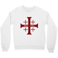 Crusader Christianity Deus Vult God Will Crewneck Sweatshirt | Artistshot