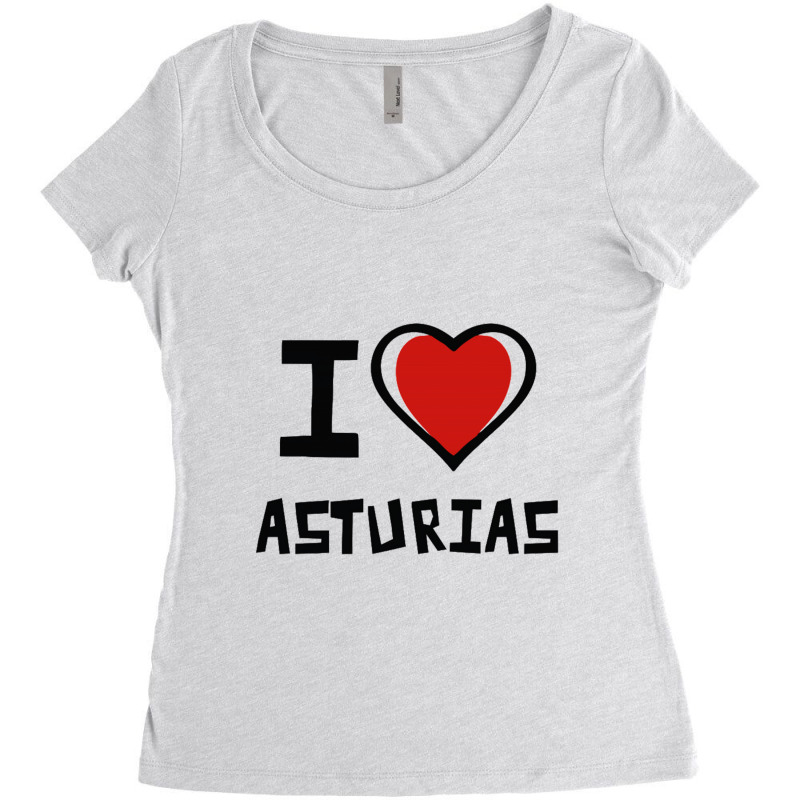 I Love Asturias Women's Triblend Scoop T-shirt by Gretchen Minnis | Artistshot