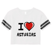 I Love Asturias Scorecard Crop Tee | Artistshot