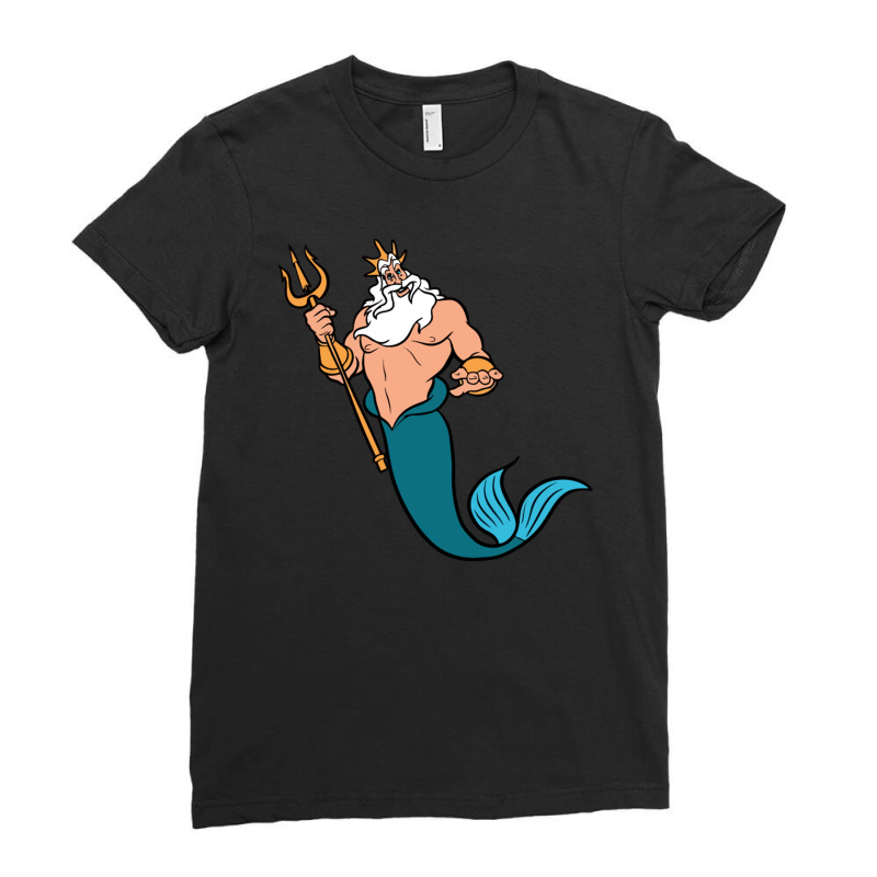 King Triton Ladies Fitted T-Shirt by nazanayla | Artistshot