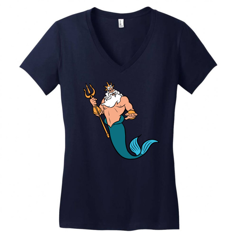 King Triton Women's V-Neck T-Shirt by nazanayla | Artistshot