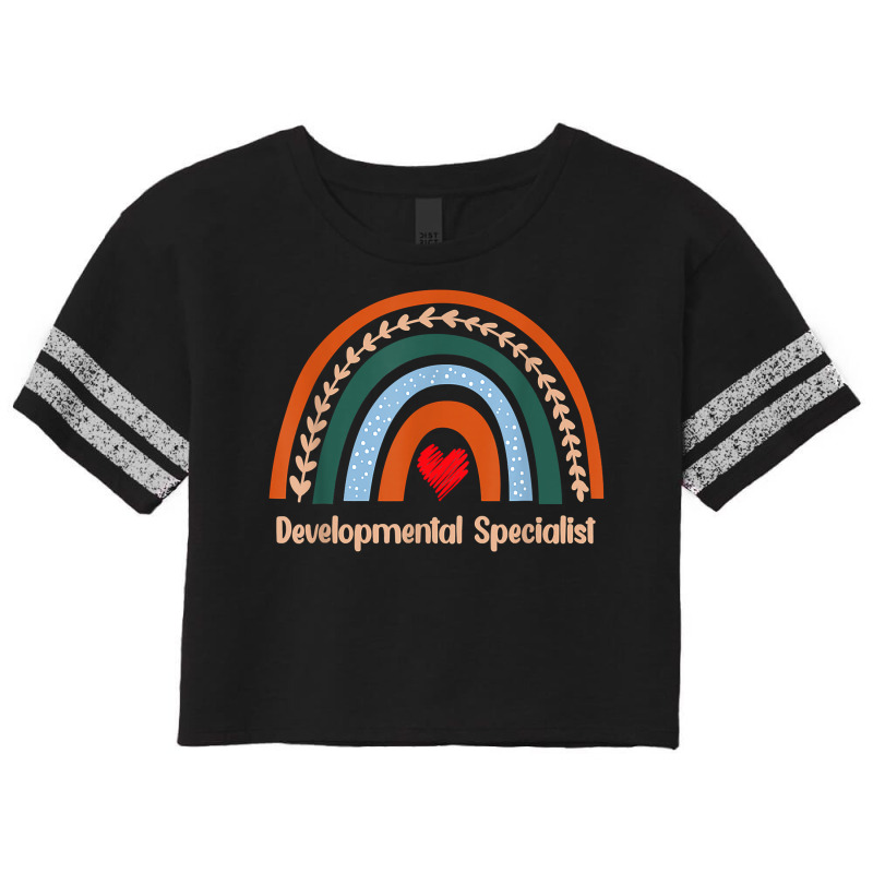 Funny Developmental Specialist Boho Rainbow Back To School T Shirt Scorecard Crop Tee by adrienskradski | Artistshot