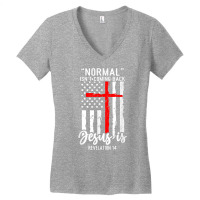 Normal Isn't Coming Back Jesus Is Revelation 14 Christian T Shirt Women's V-neck T-shirt | Artistshot