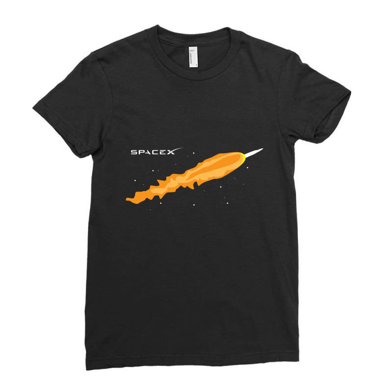 Spacex Rocket Ladies Fitted T-Shirt by eternal sunshine | Artistshot