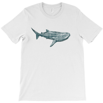 Watercolor Whale Shark T-shirt Designed By Şahin Aldıç