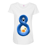 Eight Maternity Scoop Neck T-shirt | Artistshot