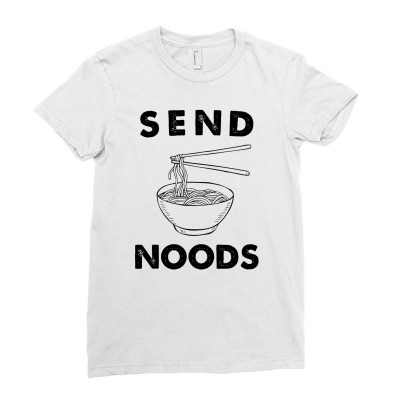Send Noods Ladies Fitted T-shirt Designed By Firstore