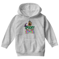 Spooky Till I Get Coffee Youth Hoodie | Artistshot