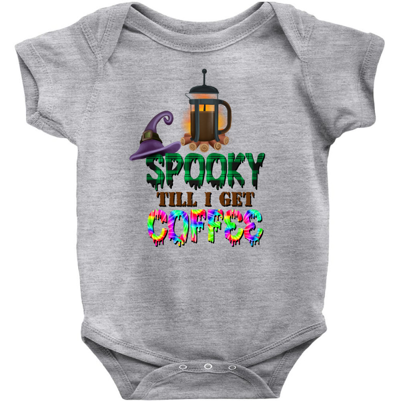 Spooky Till I Get Coffee Baby Bodysuit by autlu2024 | Artistshot