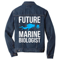 Future Marine Biologist Gift For Students Sea Life T Shirt Men Denim Jacket | Artistshot