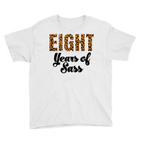 Leopard Eighth Birthday 8 Year Old 8th Birthday Eight Girls Tank Top Youth Tee | Artistshot