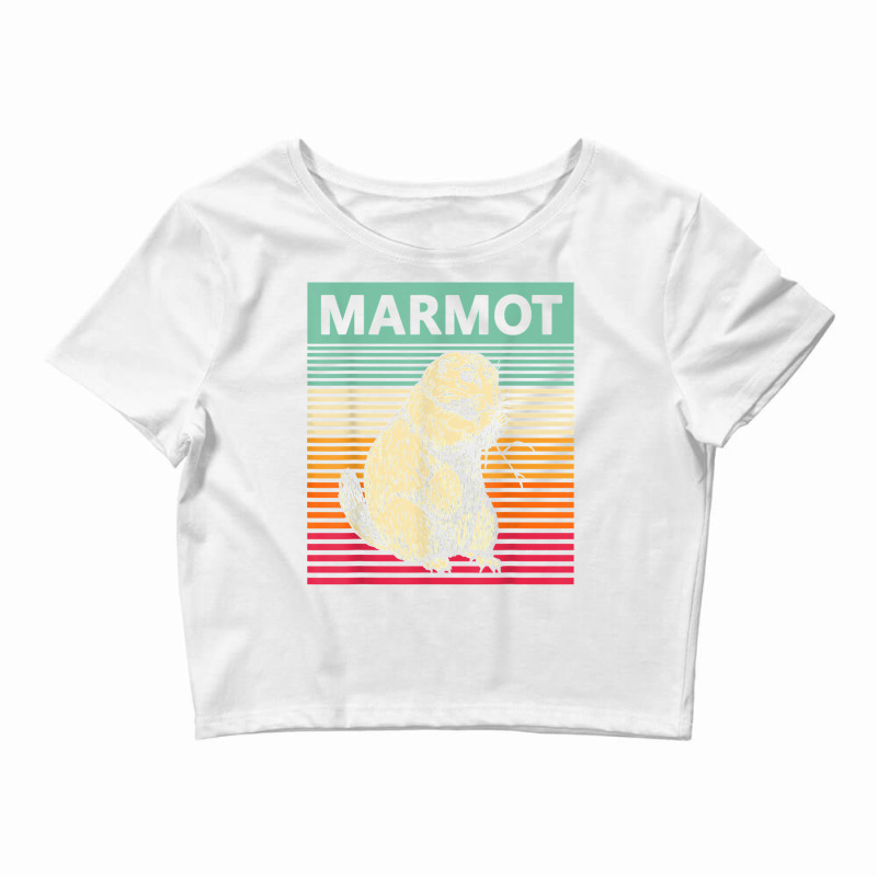 Retro Marmot Vintage Marmot T Shirt Crop Top by erisseby | Artistshot