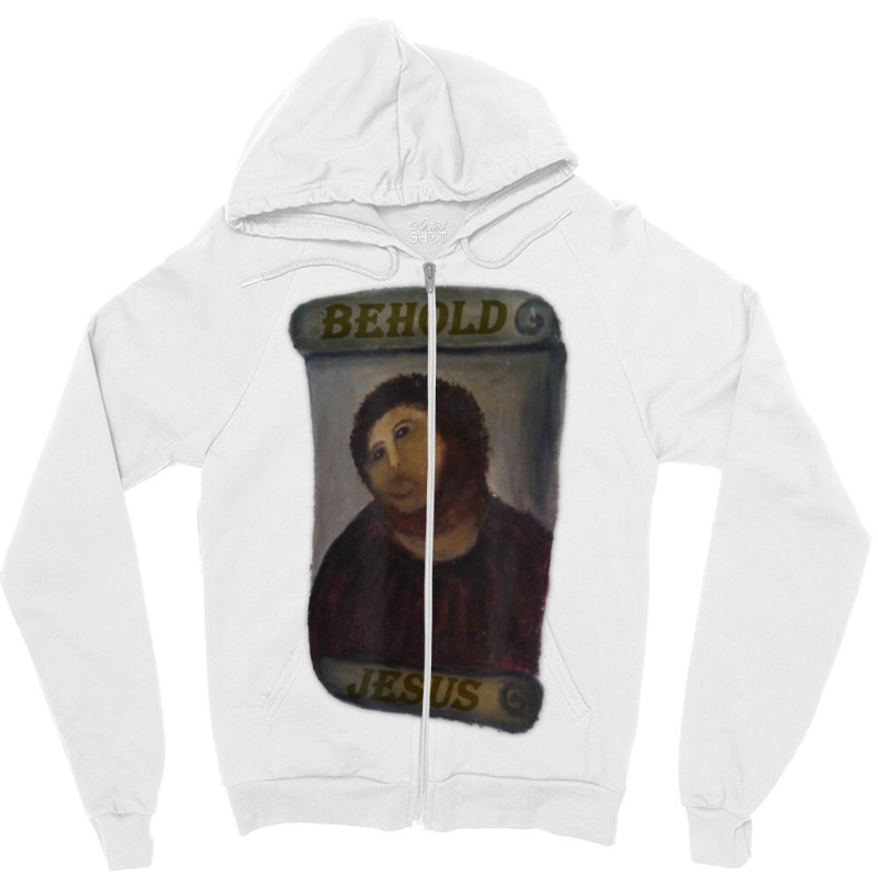 Behold, Jesus Fresco T Shirt Zipper Hoodie | Artistshot