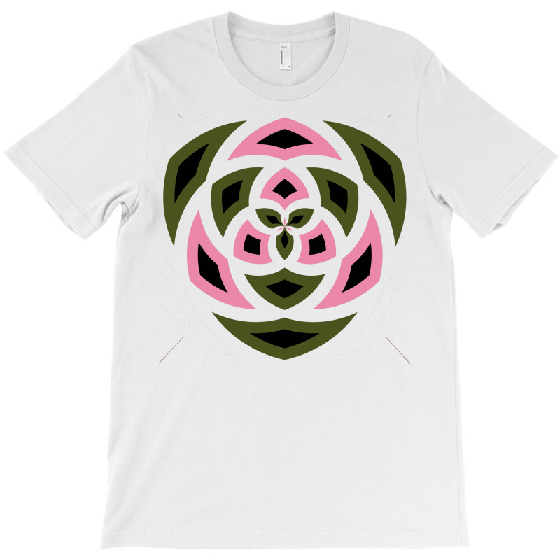 Diamond Square Pink Olive Drab Green T-shirt | Artistshot