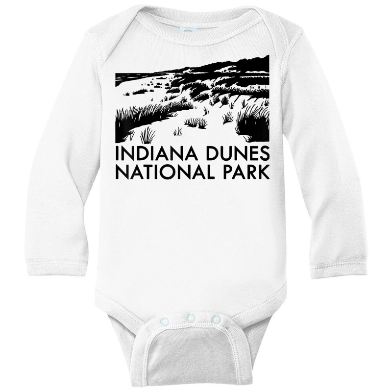 Indiana Dunes National Park Long Sleeve Baby Bodysuit by jacolepachew | Artistshot