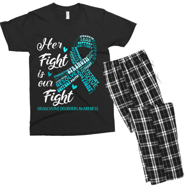 Dissociative Disorders Awareness Her Fight Is Our Fight Men's T-shirt Pajama Set | Artistshot