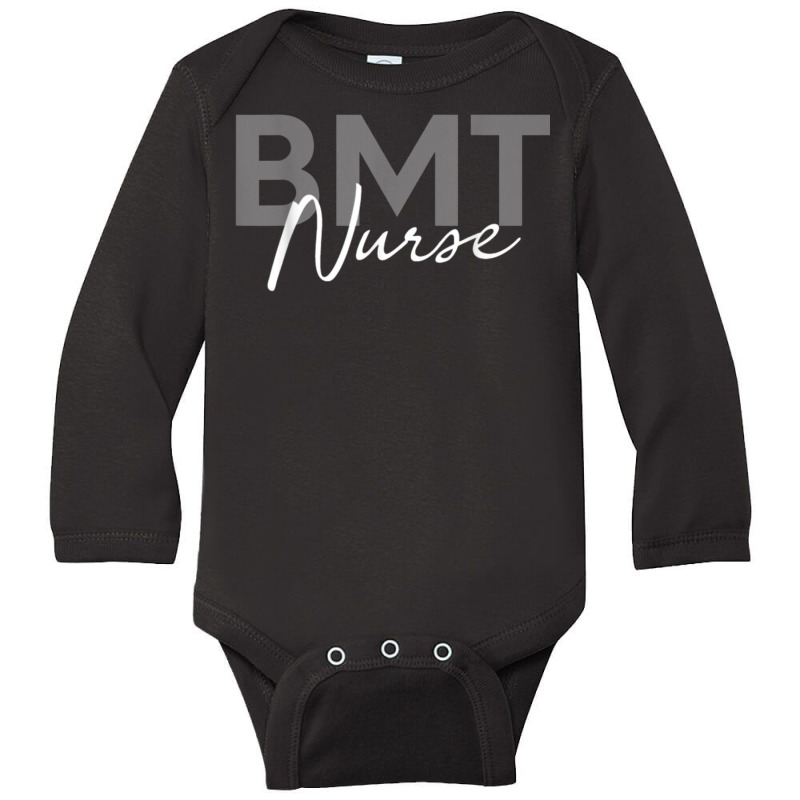 Nurse Bmt Nurse Bone Marrow Transplant Nurse Emergency Nurse Long Sleeve Baby Bodysuit | Artistshot