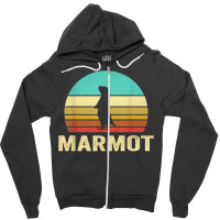 Vintage Marmot Shirt Sunset Zipper Hoodie | Artistshot