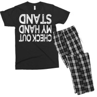 Check Out My Handstand Funny Gymnastics Gift Boys Girls T Shirt Men's T-shirt Pajama Set | Artistshot