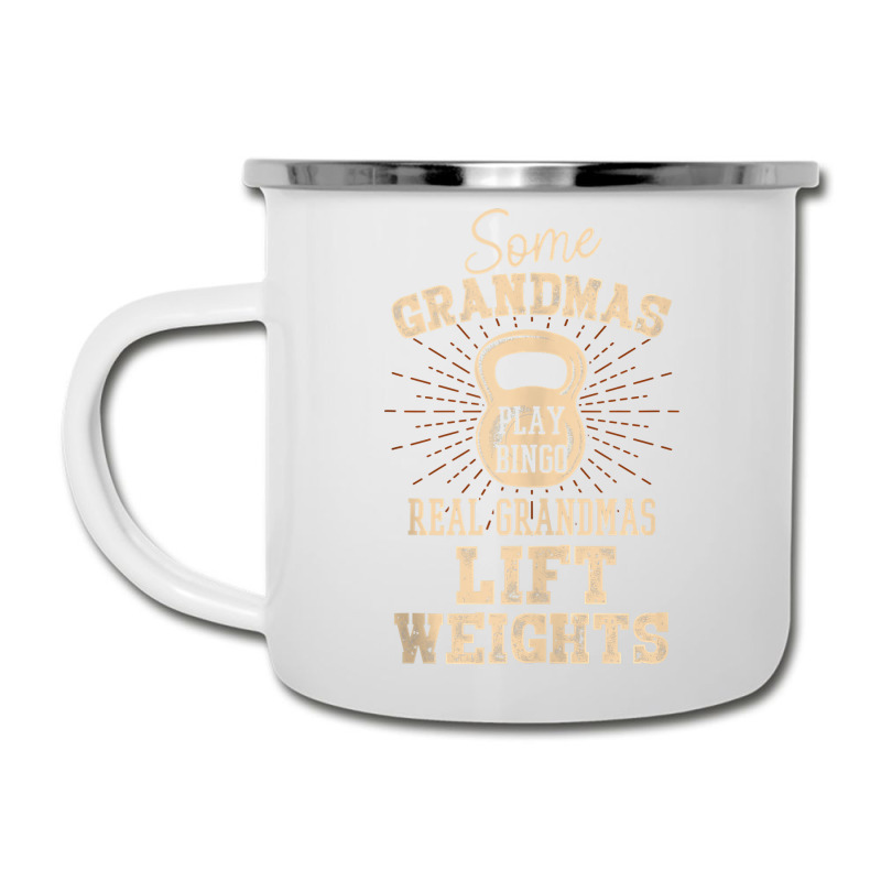 Some Grandmas Play Bingo Real Grandmas Lift Weights Tank Top Camper Cup | Artistshot