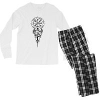 Viking Compass Protection Men's Long Sleeve Pajama Set | Artistshot