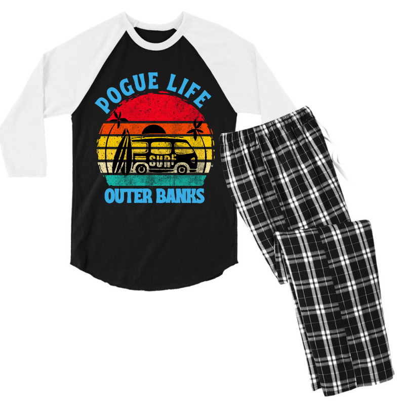 Vintage Art Pogue Life Outer Banks Men's 3/4 Sleeve Pajama Set by Cool Design | Artistshot