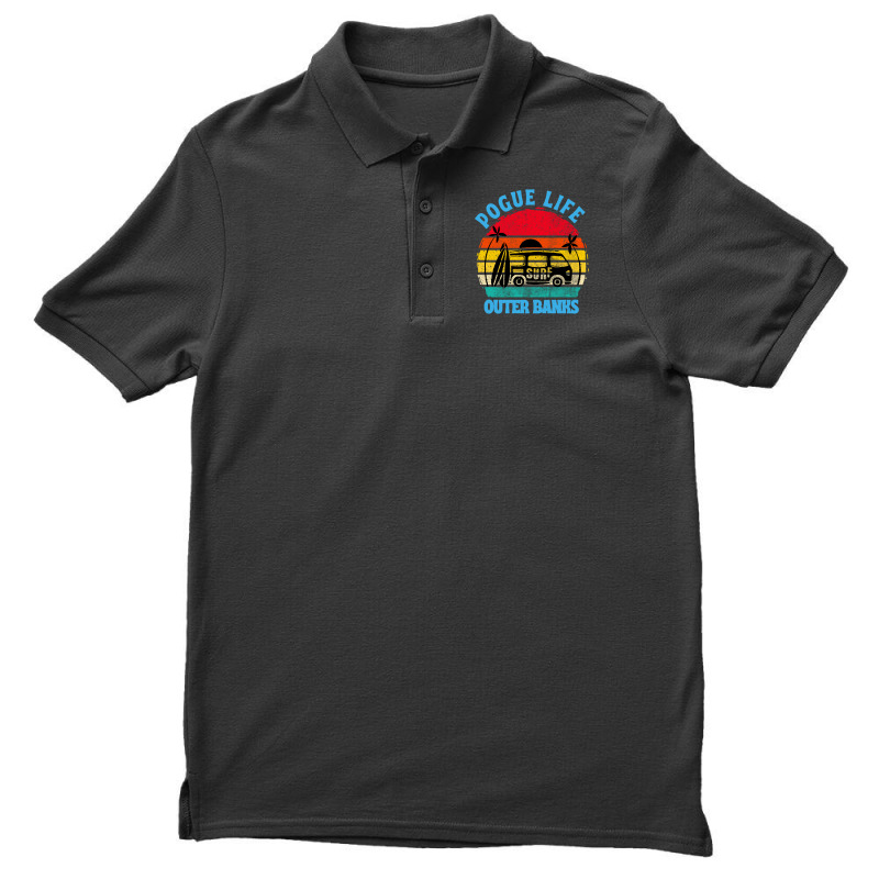 Vintage Art Pogue Life Outer Banks Men's Polo Shirt by Cool Design | Artistshot