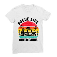 Vintage Art Pogue Life Outer Banks Ladies Fitted T-shirt | Artistshot